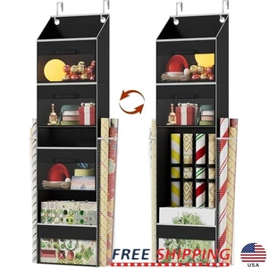 Over the Door Geschenkpapier Organizer Aufbewahrung mit abnehmbaren Schubladen & Taschen Neu - Bild 1 von 36