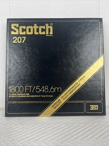 SCOTCH 3M 207 R7 1800' Reel to Reel 1/4 Inch Recording Tape NOS - Imagen 1 de 4