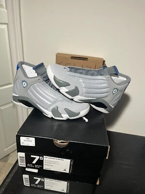 Air Jordan 14 2014 nuevo retro “gris lobo” 487471-004 hombres talla 7,5 Foto 1 de 4
