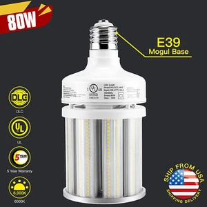 80 Watt LED Corn Bulb 6000K E39 Base For Warehouse Factory Office Workshop Light - Picture 1 of 11
