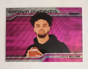 Caleb Williams/QB USC RC | 2023 Goodwin Champions Pink Wave SP Rookie-Karte #P62 - Bild 1 von 7