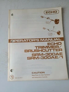 Vintage Echoschneider Bürstenschneider Bedienungsanleitung SRM-300AE SRM-300AE/1 ~ KlasseB - Bild 1 von 2
