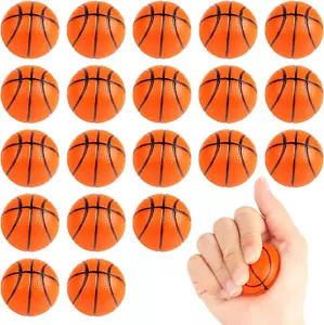 Mini Basketball Stress Ball 20 Packs Basketball Party Favors Small Foam Squeeze - Picture 1 of 18