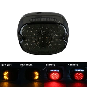 LED Tail Light Smoke Lens Turn Signal Brake Rear Lamp For 99-08 Harley Sportster - Bild 1 von 7
