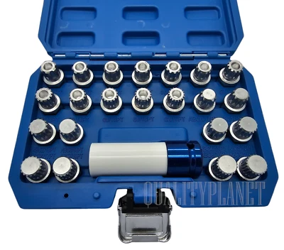 Juego de llaves de bloqueo de rueda Ribe Multi Spline 23 piezas para extracción de pernos de tuerca BMW VAG VW Foto 1 de 2