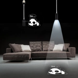 1x E26 E27 Sleeping Panda Decor Home Hotel Bar Lamp LED Projector Shadow Light - Picture 1 of 12