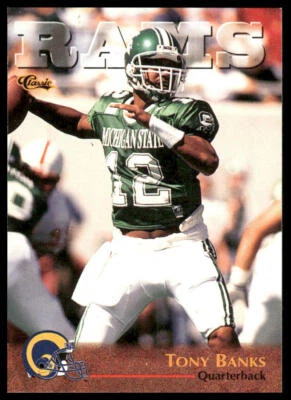 Tony Banks #50 1996 Classic NFL Rookies St. Louis Rams - Image 1 of 2