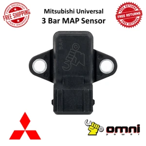 Sensor MAP Omni Power 3 Bar Negro Para Mitsubishi Evo / Eclipse / Gallant / 3000GT - Imagen 1 de 9
