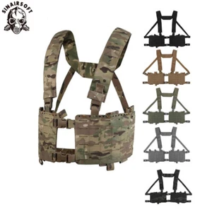 Tactical SS Style Chest Rig 34 Slots Split Chassis H-harness Vest MOLLE Carrier - Picture 1 of 23