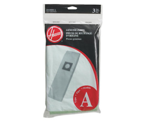 Hoover Type A "Genuine Parts" Vacuum Cleaner Bags 4010001A/43655010 - 3 Pack
