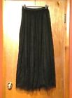 My Michelle Vintage 90s Black Full Length Tulle Skirt Maxi Gothic / Witchy US 5 