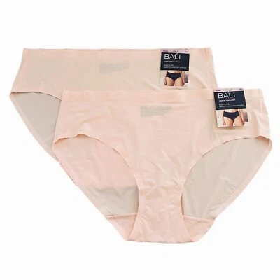Bali Easylite Hipster Panty M 6 MEDIUM 2 Pack Panties DFEL63 Seamless Underwear - Image 1 of 4