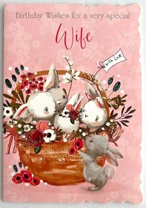 Birthday card for a very special Wife lovely words (#OTB-17617) - Picture 1 of 3