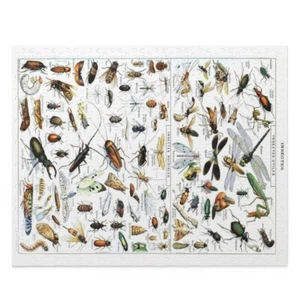 Puzzle Adult Insect Chart Bug Insectes Vintage Bookplate Adolphe Millot jigsaw - Picture 1 of 10