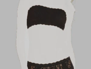 $72 Hanky Panky Women's Black Lined Signature Lace Padded Bandeau Bra Size XS - Picture 1 of 2