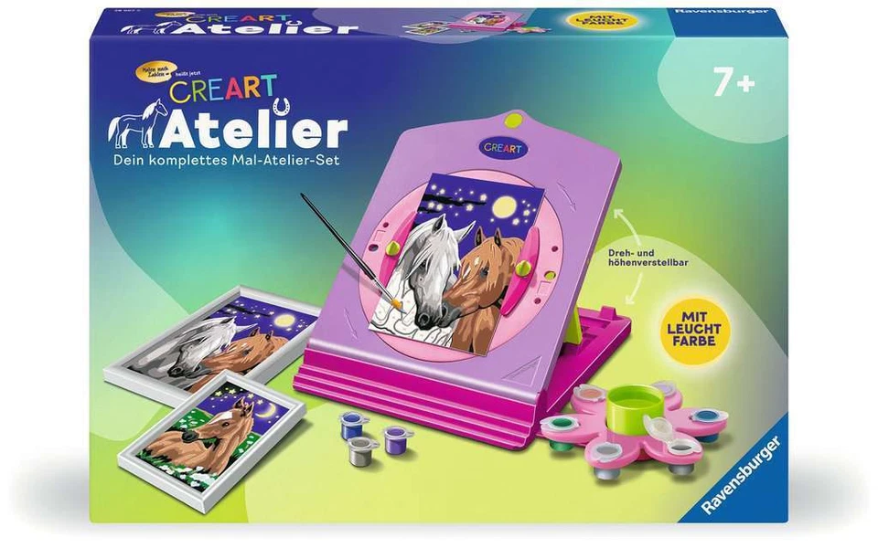 Ravensburger 28507 Malen nach Zahlen Atelier Pferde
