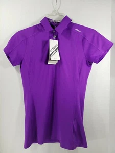 Adidas Damen Adizero Performance Kurzarm Polo Golf Shirt Lila Größe XS.  - Bild 1 von 9