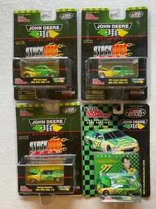 NASCAR 2000 John  Deere  Racing  Champions 1/64 Die Cast Toys. Set Of  Eight - Picture 1 of 6