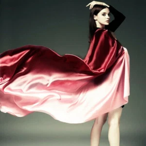 Colorful Gradient Women Silk Scarf Shawl Belly Dance Waving Scarf Veil 100*190cm - Picture 1 of 27