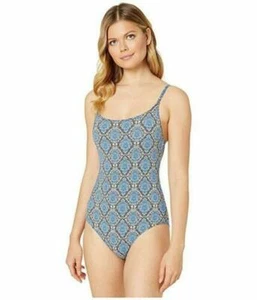 Tommy Bahama Reversible Desert Python One Piece Swimsuit, Blue Monday, Small - Picture 1 of 2