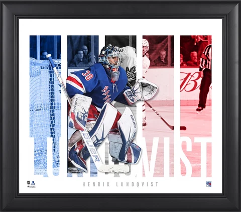 Henrik Lundqvist New York Rangers Framed 15x17 Player Panel Collage Cover