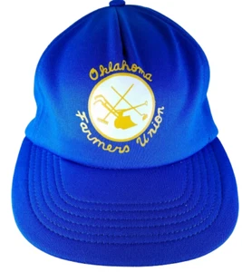 Oklahoma Farmers Union Hat Vintage Snapback Made USA - Picture 1 of 10