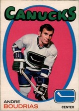 1971-72 O-PEE-CHEE HOCKEY #12 ANDRE BOUDRIAS VANCOUVER CANUCKS
