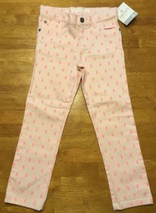 NWT Carter's Girl's Pink Seahorse Skinny Fit Jeans Size 6 - Picture 1 of 1