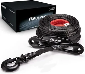 Kit de cuerda de cabrestante sintético, 3/8" x 100' 23809LBS reemplazo de cable de línea de cabrestante - Imagen 1 de 7