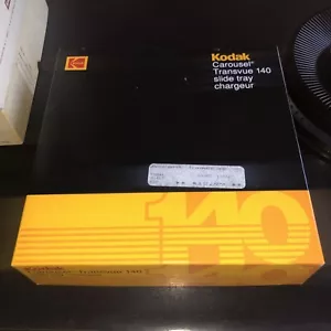 Kodak Carousel Transvue 140 Slide Projector Trays Original Box/Manual - Picture 1 of 5