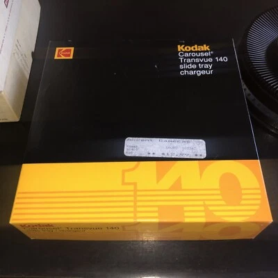 Kodak Carousel Transvue 140 Slide Projector Trays Original Box/Manual - Image 1 of 4