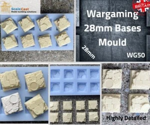 Wargaming 28mm Bases Gießform WG50 - Style 1 - Bild 1 von 6