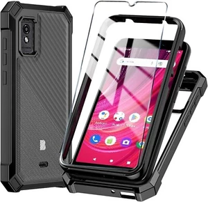 for BLU Studio Mini 2023 Phone Case + Tempered Glass Screen - Picture 1 of 5