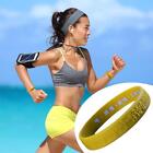 Men/Women's Silicone Sports Bracelet Wristband Bangle Cuff Rubber Lot S9c3