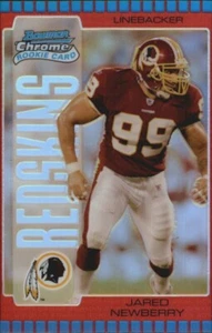 2005 Bowman Chrome Red Refractor JARED NEWBERRY RC #179 WASHINGTON REDSKINS 🏈 - Picture 1 of 2