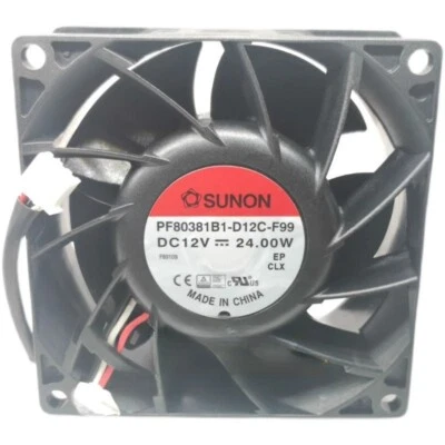 Original 8cm 8038 12V 24W PF80381B1-D12C-F99 80*38mm 3-wire switch fan - Image 1 of 4