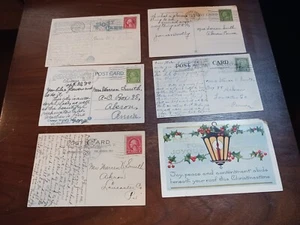 6 Postcards Akron PA Lancaster Pennsylvania 1928 1929 Warren Smith Helen Smith - Picture 1 of 13