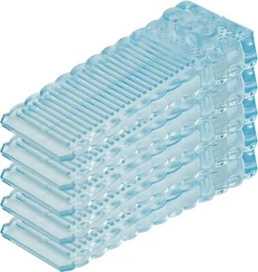 5 Pack Clear Rubber Door Stops Premium Door Wedge anti Slip Door Stops Silicone - Picture 1 of 7