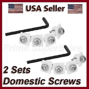 ANTI-THEFT LICENSE PLATE FRAME/COVER METAL FASTENERS SNAP IN NUTS CAR/MOTORCYCLE - Picture 1 of 1
