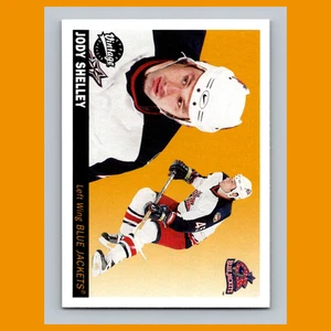 Tarjeta de hockey Jody Shelley #76 2002-03 cubierta superior de colección Columbus Blue Jackets - Imagen 1 de 3