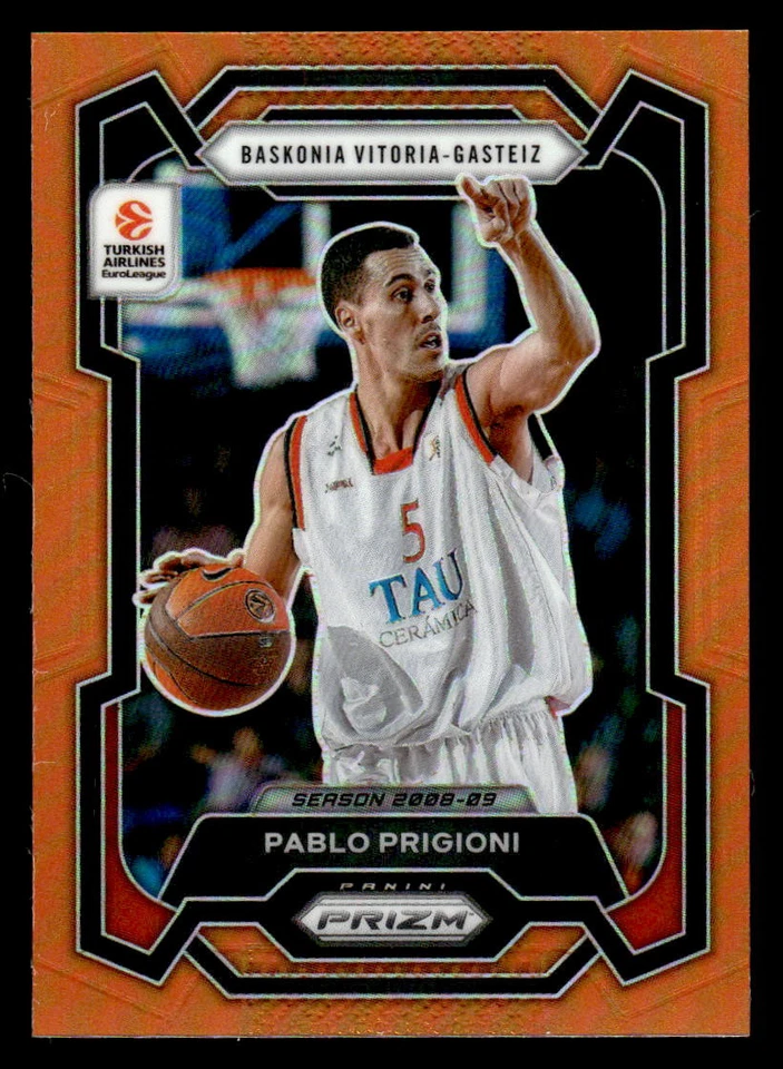 Pablo Prigioni 2023-24 Panini Prizm Turkish Airlines EuroLeague #134 Orange #/49 - Image 1 of 1