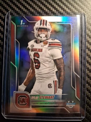 2025 Bowman Chrome University DYLAN STEWART Refractor 1st #124 1 - Image 1 of 2