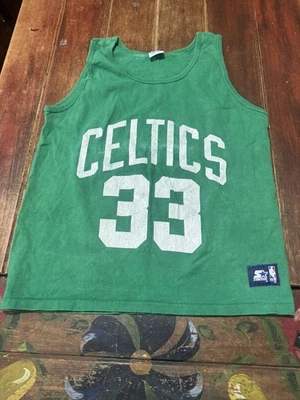 LARRY BIRD #33 CAMISETA SIN MANGAS STARTER AÑOS 80 RARA DE COLECCIÓN HECHA EN EE. UU. Grande para hombre Foto 1 de 4