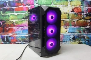 Custom RGB Gaming Desktop PC Intel Core i7 3.40 Quad 16 GB SSD Nvidia 1660 Super - Picture 1 of 11