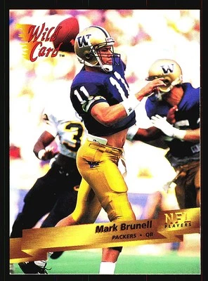 1993 Wild Card Mark Brunell Rookie RC Green Bay Packers - Image 1 of 2