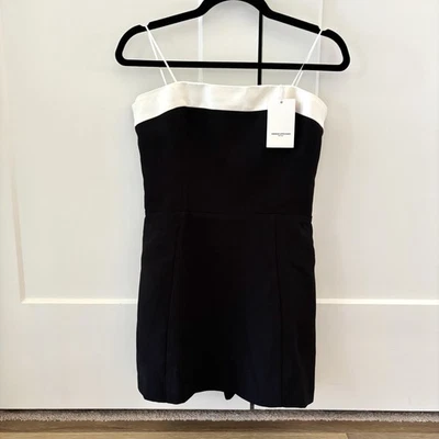 Nuevo con etiquetas Mameluco Amanda Uprichard Kerry Skort en Negro y Marfil Talla M Foto 1 de 4