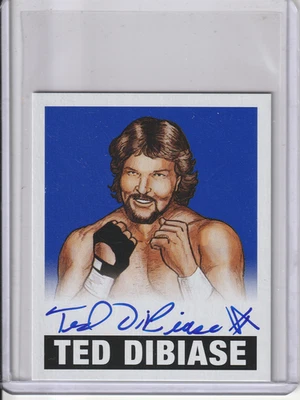 Leaf Originals Wrestling Ted Dibiase 2012 $ azul automático/25 millones de dólares hombre TDB Foto 1 de 2