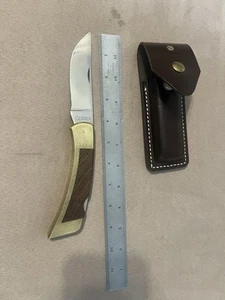 Gerber Sportsman III 3 Knife Wood NOS Largest Version Jumbo Lockback - Unifi Inc - Picture 1 of 21