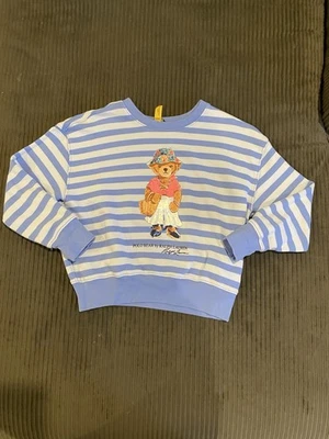 Girls Polo Ralph Lauren Bear Sweatshirt Size 8-10 - Image 1 of 4