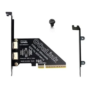 PCIe4.0 X8 zu 2Port SFF8611&8612 Oculink Erweiterungskarte zu SFF-8639 U.2 9257 - Afbeelding 1 van 8